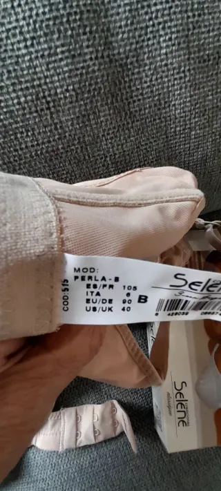 Sujetador Selene Perla Clásica Beige