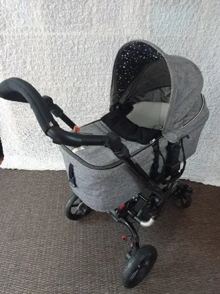Silla de paseo,grupo0 y capazo bebé con accesorios