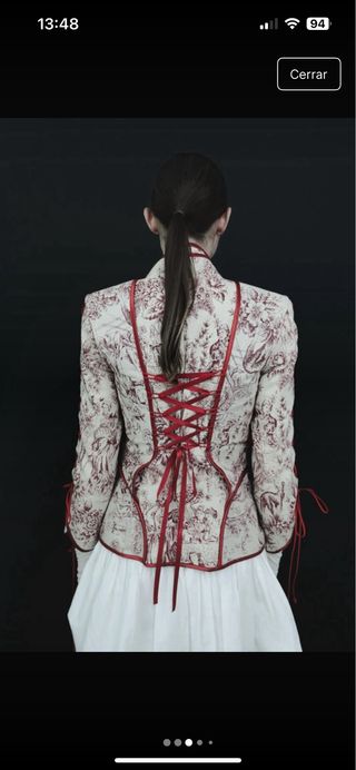 Americana blazer estampado vintage