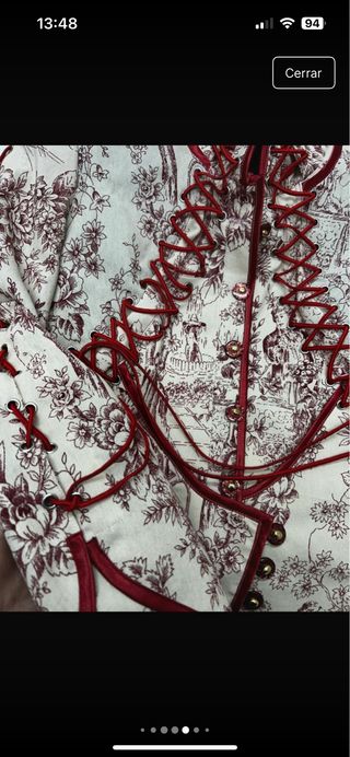 Americana blazer estampado vintage