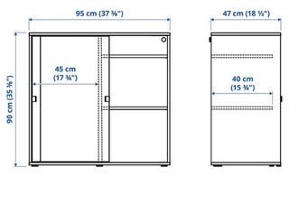 Armario IKEA VIHALS 95x47x90 cm