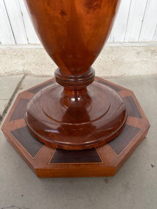 Peana de madera marqueteria madera maciza