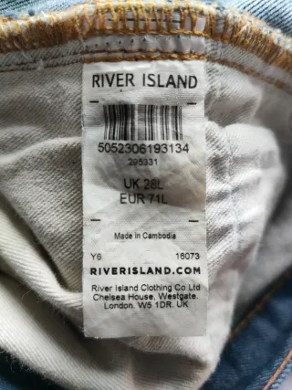 River Island Jeans Bootcut Azul