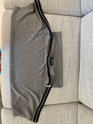 Camisa Morgan gris con cremalleras