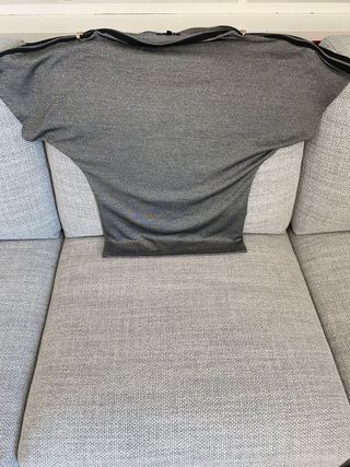 Camisa Morgan gris con cremalleras