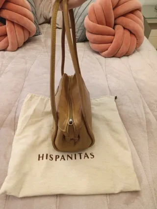 Bolso piel beige Hispanitas