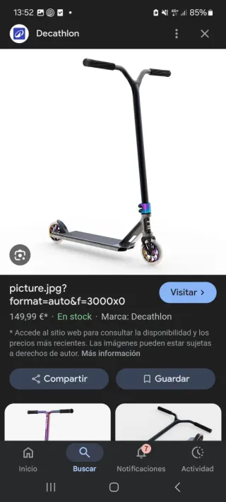 Patinete Freestyle Decathlon