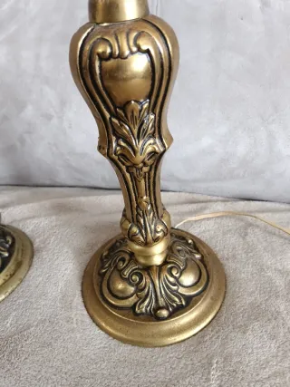 Colección de lámparas de bronce antiguas estilo cl