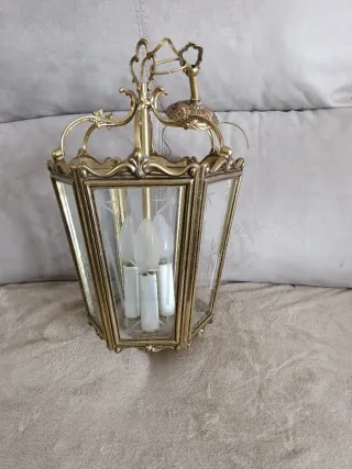 Colección de lámparas de bronce antiguas estilo cl