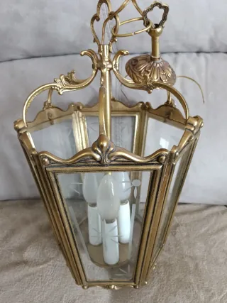 Colección de lámparas de bronce antiguas estilo cl