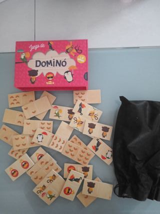 Dominó de madera infantil