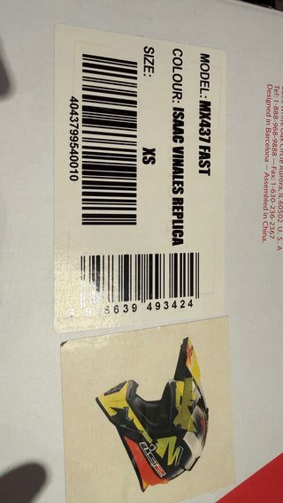 Casco Motocross LS2 MX437 Fast - Talla XS - Nuevo