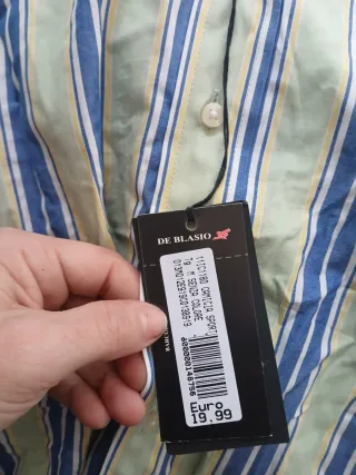 Camicia De Blasio uomo nuova con cartellino