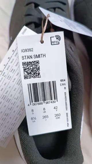 Zapatillas Adidas Stan Smith Gris Oscuro Talla 42