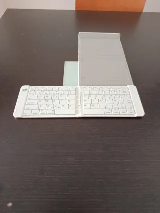 Teclado Bluetooth Plegable Leotec Beige