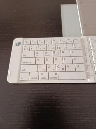 Teclado Bluetooth Plegable Leotec Beige