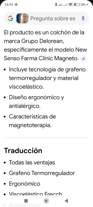 Colchón New Senso Farma Clinic Magn, 190x135