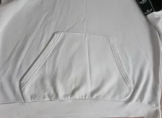 Sudadera Adidas Blanca&Negra con capucha Talla XL