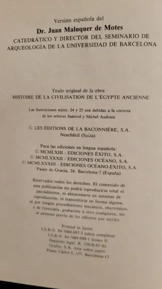 HISTORIA DEL ANTIGUO EGIPTO. J. Pirenne. 3 TOMOS