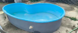 Piscina poliéster riñón con depuradora