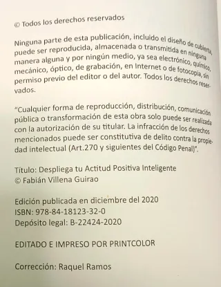 DESPLIEGA TU ACTITUD POSITIVA INTELIGENTE