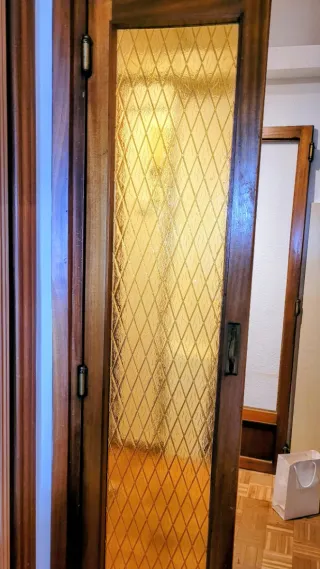 Cristal vintage rombos amarillo