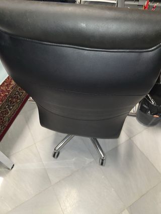 Silla de oficina/escritorio piel negra