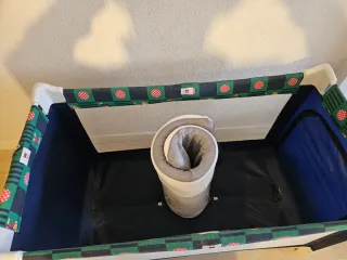 Cuna de viaje plegable con colchón