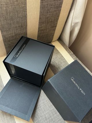 Caja Reloj Hamilton Negra