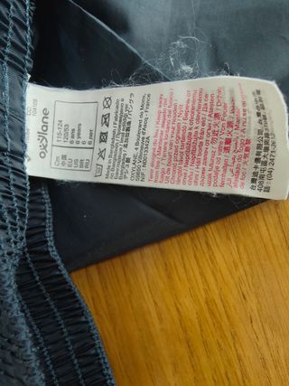 Pantalón impermeable niña-niño 6 años