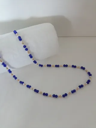 Collana cristallo austriaco blu