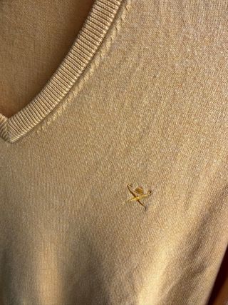 Jersey Hackett V-Neck Mostaza