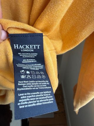 Jersey Hackett V-Neck Mostaza