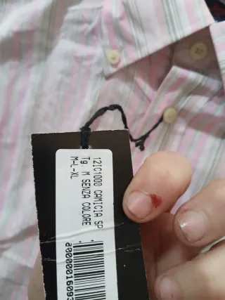 Camicia De Blasio uomo nuova con cartellino