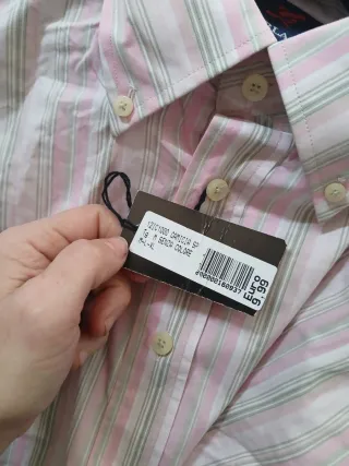 Camicia De Blasio uomo nuova con cartellino