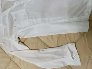 Camisa blanca fina Mango