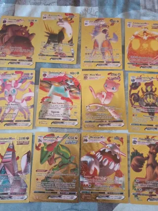 Cartas Pokémon Oro V Max