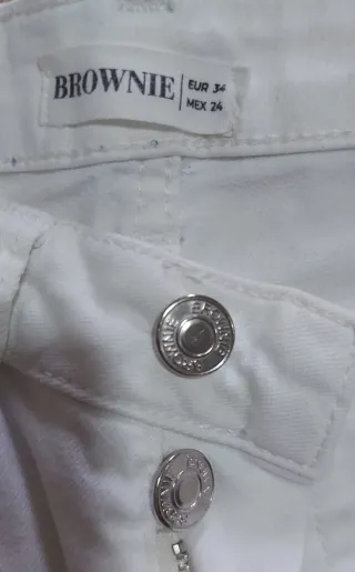 Pantalón vaquero Brownie blanco