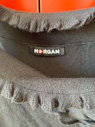 Top Morgan Negro Volantes