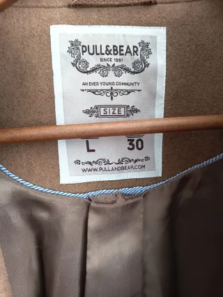 Abrigo Pull&Bear Mujer Talla L