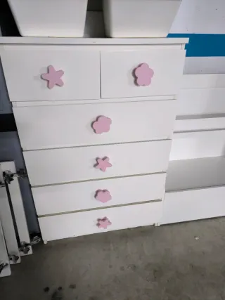 CONJUNTO MUEBLES LIBRERÍA CÓMODA INFANTIL IKEA