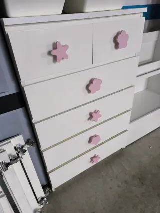 CONJUNTO MUEBLES LIBRERÍA CÓMODA INFANTIL IKEA