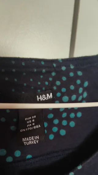 Vestido H&M azul con estampado