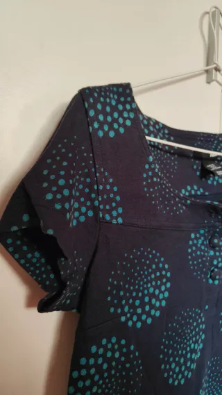 Vestido H&M azul con estampado