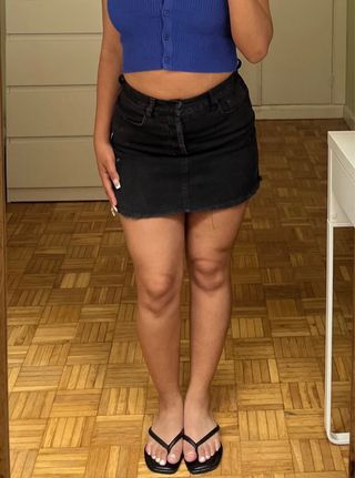 Falda vaquera negra Brandy Melville