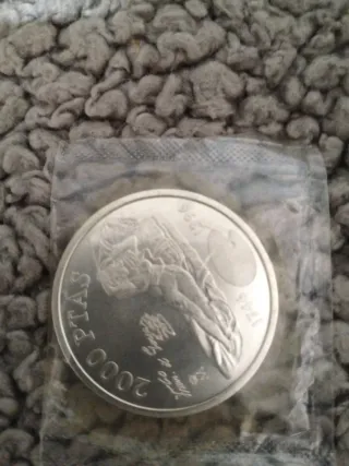 Moneda Plata 2000 Pesetas 1996 Juan Carlos I