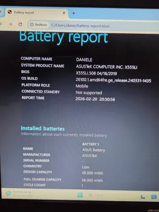 ASUS F555L Notebook Nero