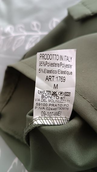 Falda-pantalón UNNA verde caqui. Talla M.