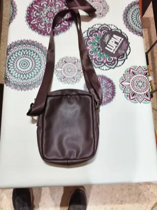 Bandolera EILV Duoni Marrón Hombre