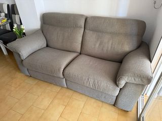 Sofá Natuzzi Ed. Reclinable Borreguito Taupe